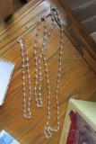 3 STRANDS OF 925 SILVER NECKLACES