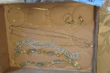 BOX LOT OF MARKED JEWELRY WITH NUMBERS AND INITIALS