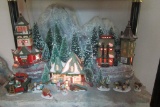 DEPARTMENT OF 56 NORTH POLE SERIES WITH ACCESSORIES AND BACKDROP