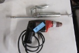 TRIPLE ACTION DRILL MODEL 0002B AND GREASE GUN