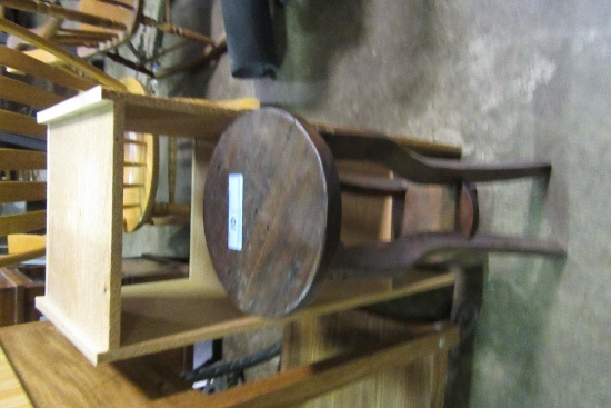 WOOD PLANT STAND AND SHELF