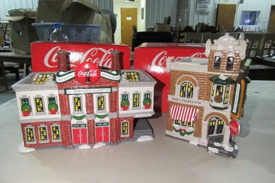 DEPARTMENT 56 COCA-COLA BOTTLING PLANT AND CORNER DRUG STORE