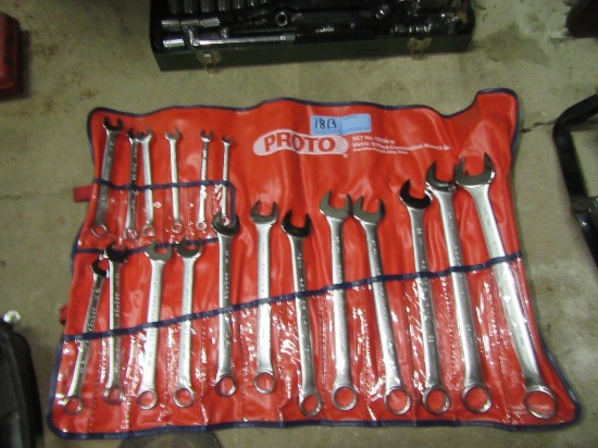 PROTO METRIC 18 PIECE COMBINATION WRENCH SET NUMBER 12R - M.