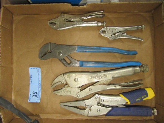 VISE GRIPS AND CHANNEL LOCK PLIERS