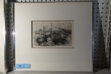 H. FARRER 1881 ORIGINAL 9x6 ETCHING (frame size 18x16)