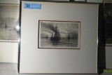 H. FARRER 1880 ORIGINAL 8x5-1/2 ETCHING (frame size 16x15)