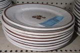 MADE IN ENGLAND ROYALSTONE CHINA TEA LEAF PATTERN PLATES - 4 ALFRED MEAKIN,