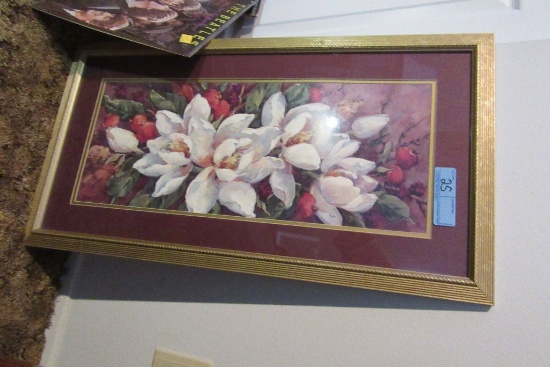 FLOWERS PICTURE. APPROXIMATELY 12 X 24