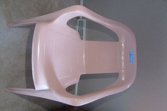 PINK PLASTIC CHAIR