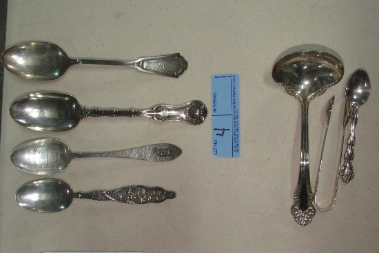 STERLING AND INTERNATIONAL SILVERPLATE SERVING PIECES