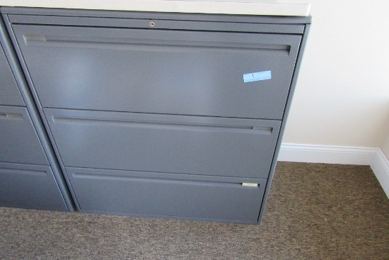 THREE DRAWER LATERAL FILE CABINET