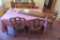 BASSETT DINING ROOM SUITE WHICH INCLUDES BUFFET AND CHINA CUPBOARD. PLUS 5