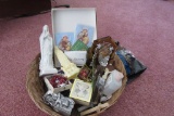 RELIGIOUS ITEMS INCLUDING MANY ROSARIES
