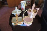 LOT OF PLASTER BASKETS AND OTHERS
