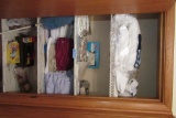 CLOSET LOT OF SHEETS, PILLOW CASES, HEATING PADS, ETC