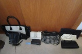 ASSORTMENT OF PURSES INCLUDING SEVERAL LEATHER