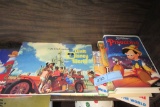 PICTORAL SOUVENIR OF WALT DISNEY WORLD. PINNOCIO AND BAMBI VHS TAPES. AND 