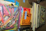 ASSORTMENT OF CHILDREN'S COLORING BOOKS, SNOOPY BOOKS, AND ETC