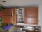 OAK FINISH KITCHEN CABINET