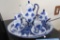 BLUE FLORAL TEA SET. MADE IN CHINA