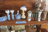 POLYSTONE HAT, PURSE, HAT BOX, SHOES, OIL LAMP AND SCHOOL BOOK DECORATION
