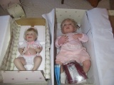 2 ASHTON DRAKE DOLLS. CUTE AS A BUTTON AND HANL PICTURE-PERFECT BABY