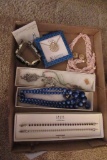 BOX OF COSTUME JEWELRY