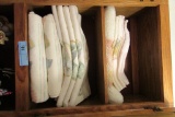 LOT OF SHELL BATH TOWELS AND ETC