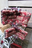 2 FOLDING CHAIRS WITH CUSHIONS