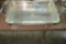 PYREX GLASS BAKING DISH IN SILVERPLATE SERVING STAND