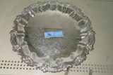 SILVER ON COPPER SERVING TRAY