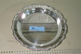 E.P.C. SILVERPLATE FOOTED SERVING TRAY