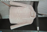 MARC JACOBS STRIPED SUIT COAT WITH MATCHING SKIRT. COAT IS SIZE 4. SKIRT IS