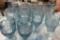 10 PALE BLUE HEAVY GLASS DRINKING GLASSES