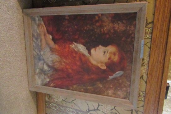 FRAMED PRINT OF RENOIR PICTURE