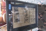 FRAMED MARCH 24TH 1957 MOVIE PAGE OF YOUNGSTOWN VINDICATOR