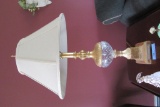 GOLD WITH GLASS TABLE LAMP