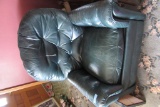 BRADINGTON YOUNG GREEN LEATHER RECLINER