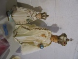 VINTAGE RELIGIOUS FIGURES. HAND REPAIRED.
