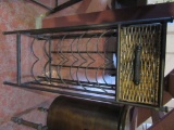 WINE RACK WITH WOVEN DRAWER