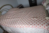 7 FOOT BY 5-1/2 FOOT VINTAGE QUILT