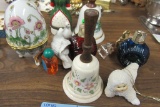 PERFUME BOTTLES. BELLS. ETC. JEWELRY CONTAINERS