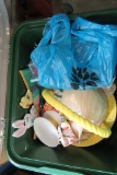 TOTE OF EASTER DECORATIONS