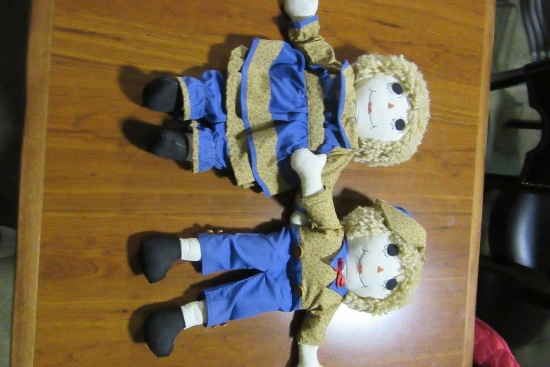 RAGGEDY ANN AND ANDY DOLLS