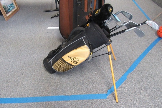 GOLDEN CUB GOLF BAG WITH CLUBS