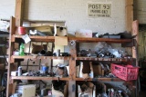 CONTENTS OF SHELVING INCLUDING MUFFLER CLAMPS. MUFFLERS. EXHAUST HANGERS AN