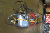 LINCOLN ELECTRIC MODEL SP130T ARC WELDER WITH HELMET. NEEDS REPAIRED.