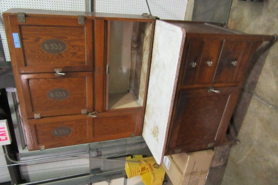 OAK HOOSIER CUPBOARD