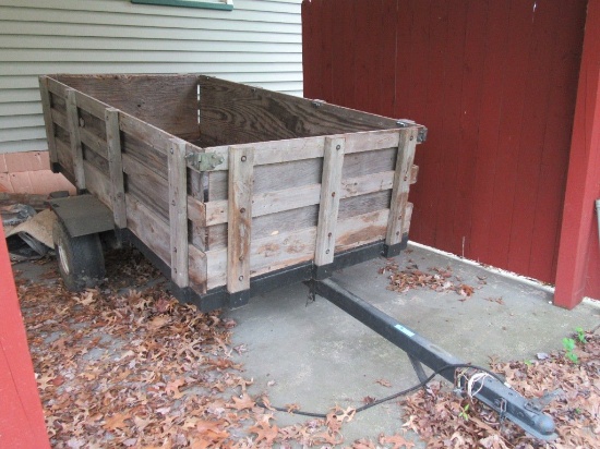 8 FOOT BY 4 FOOT UTILITY TRAILER WITH SPARE TIRE