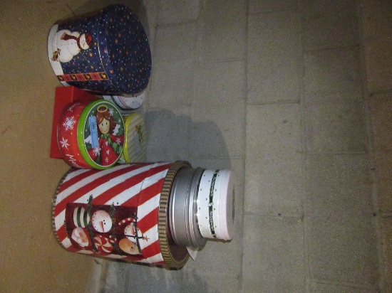 VARIETY OF CHRISTMAS COOKIE TINS AND OTHERS
